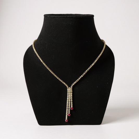Shining lines Silver necklace