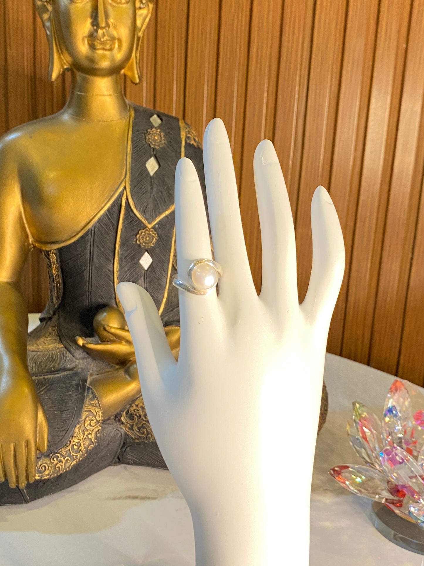 Silver Pearl Ring
