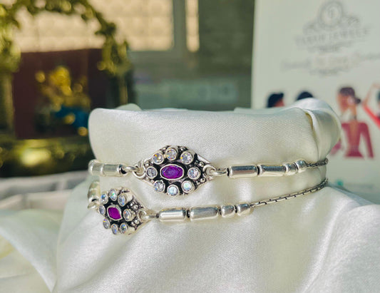 Cutstone Anklets