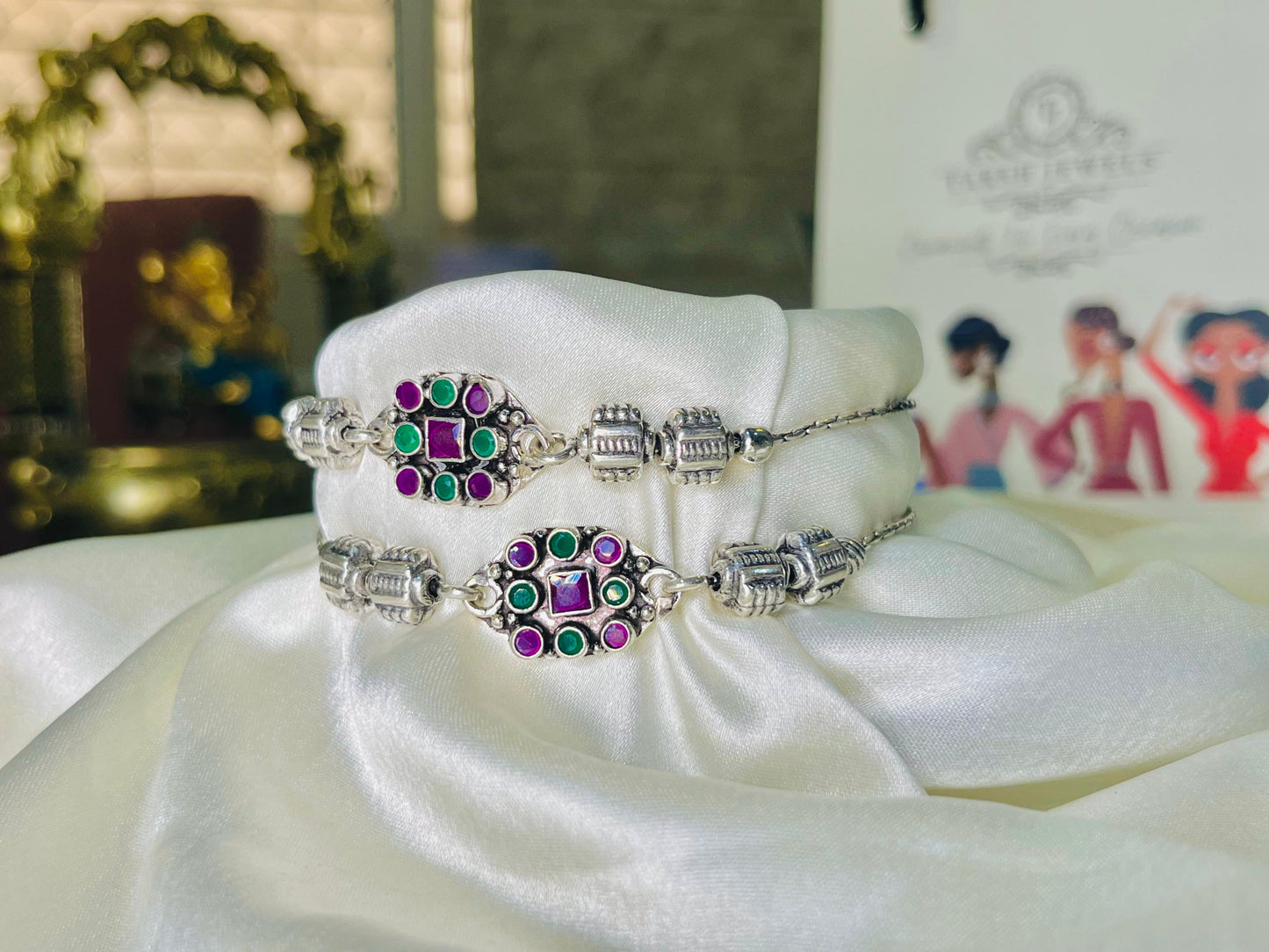 Cutstone Anklets