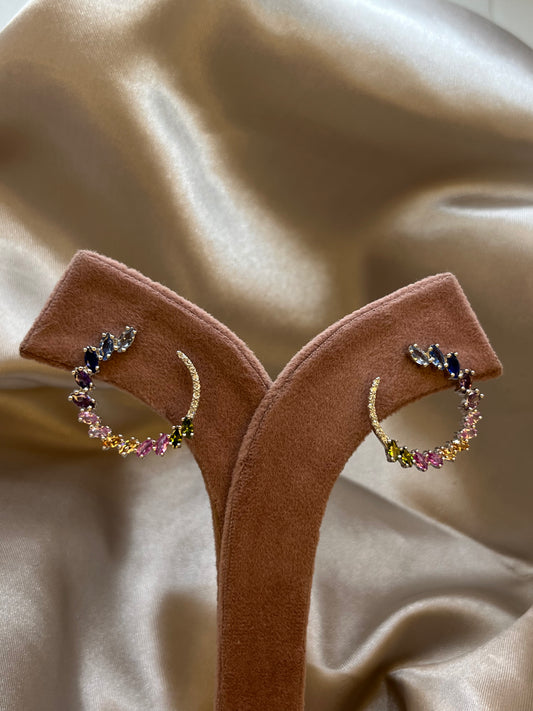 Cutstone earring