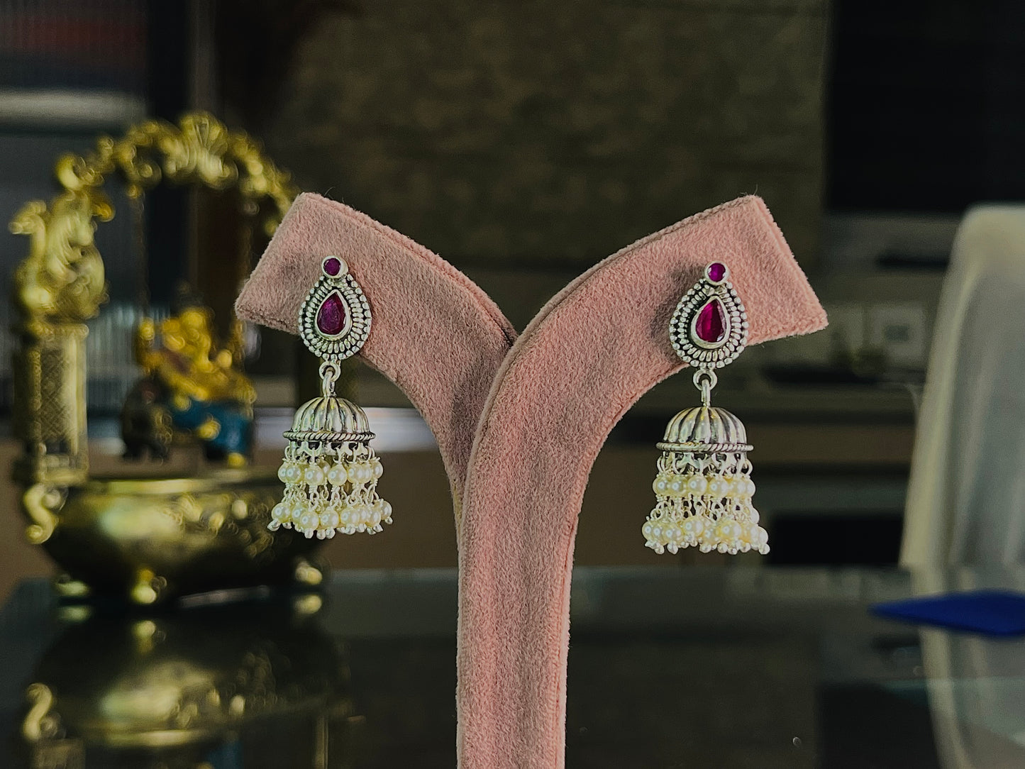 Cutstone earring Jhumki