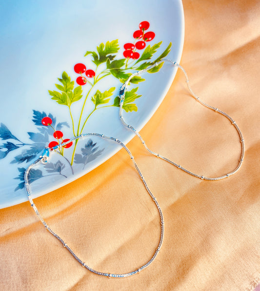 Small moti dana chain design anklet