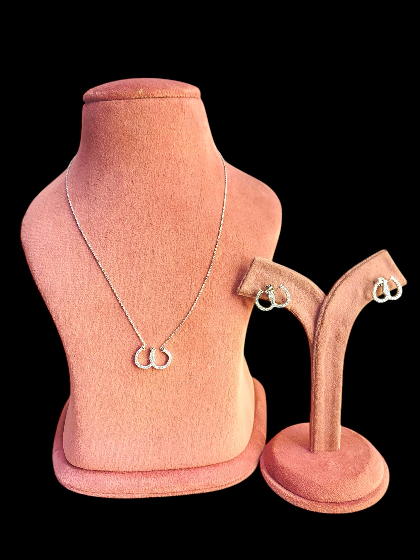Silver Necklace Set (Pendant with Tops and Chain)
