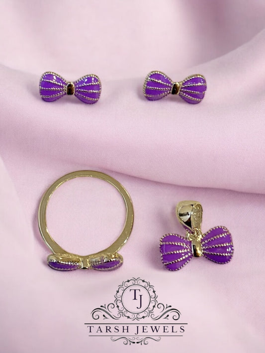 Silver Pendant, Tops & Ring Set for Kids