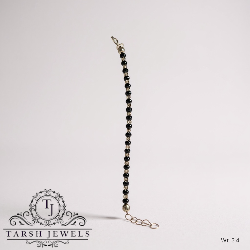 Kids Black Moti Nazariya bracelet