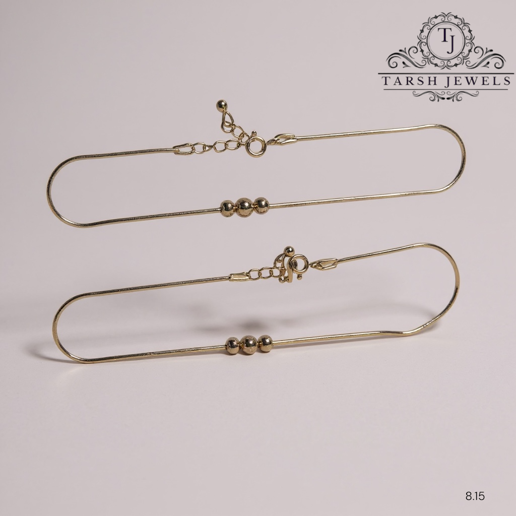 3 Ball plain design Anklet