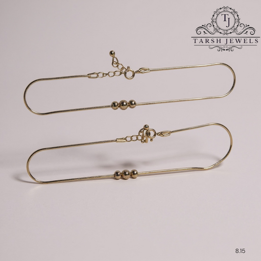 3 Ball plain design Anklet