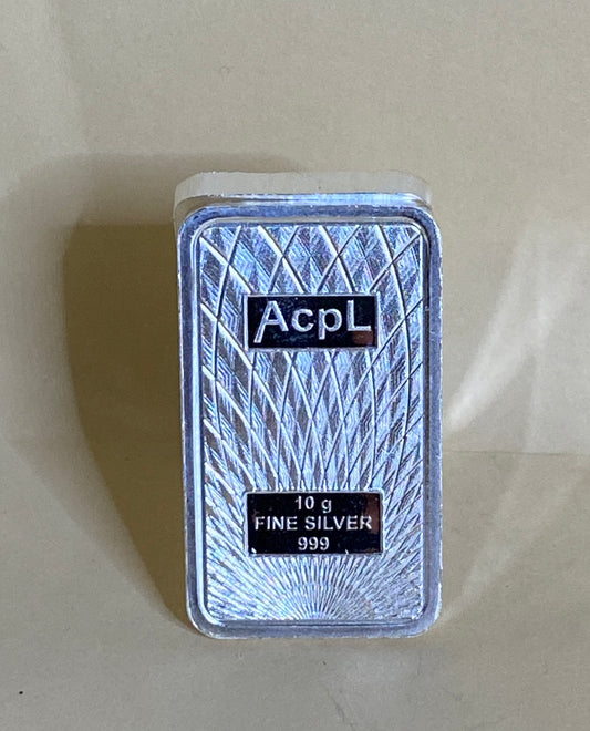 Acpl 99.9 Silver 10g Bar