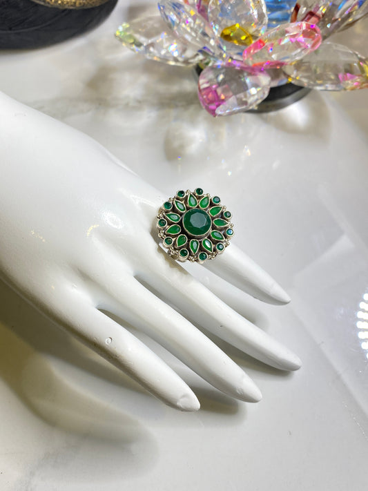 Adjustable Cutstone Ring