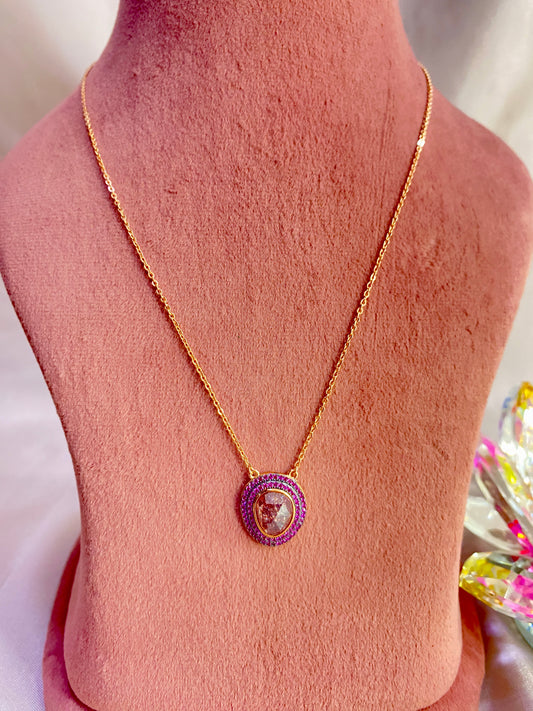 Rose Gold Silver Necklace