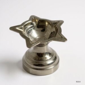 Silver Diya 5 sided