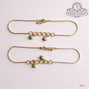Star Style Silver Anklets