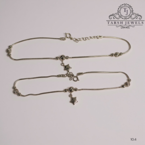 Dangling Star Silver Anklet Type 2