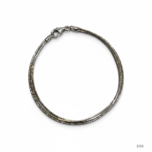 3 Layered Silver Bracelet