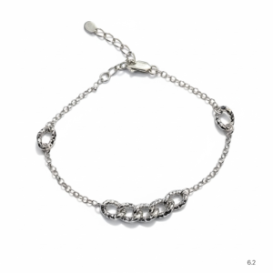 Linked Chain Silver Bracelet