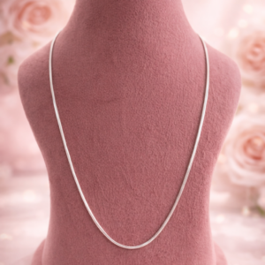 Silver Plain Chain 18'