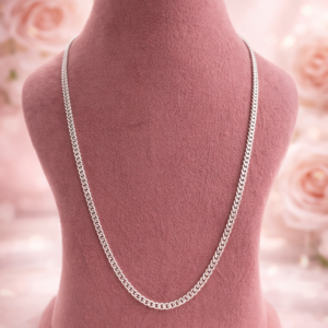 Silver Curb Link Chain