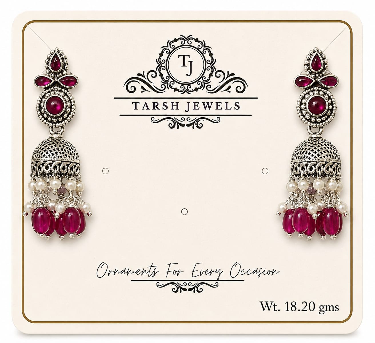 Classic Silver Jhumkis - Forever