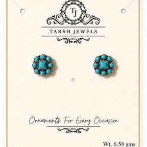 Blue Topaz Silver Studds