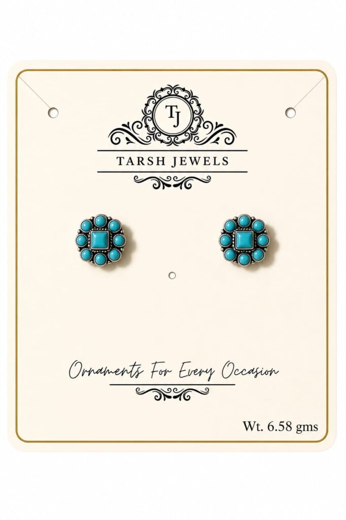 Blue Topaz Silver Studds