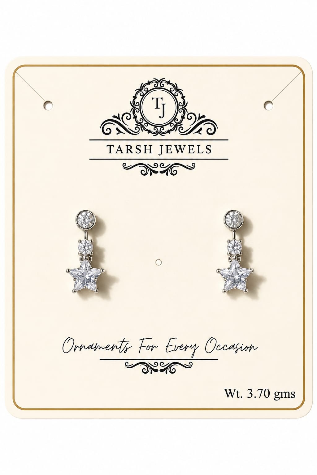 star dangles silver tops
