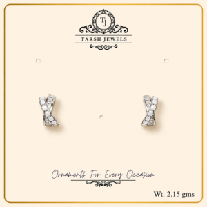 The Evelina – Silver Criss-Cross Stud Earrings