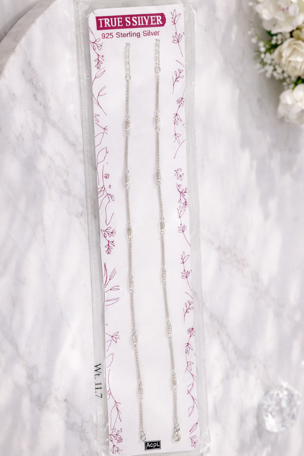 The Amara – 925 Sterling Silver Anklet