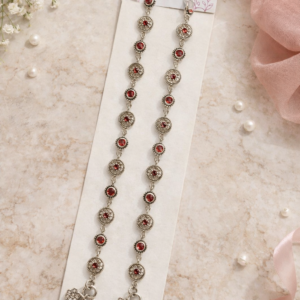 The Ruhani – 925 Sterling Silver Ruby Anklets