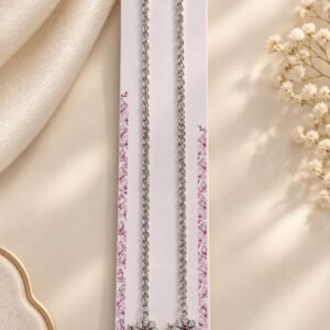 925 Sterling Silver Floral Charm Anklet Listing