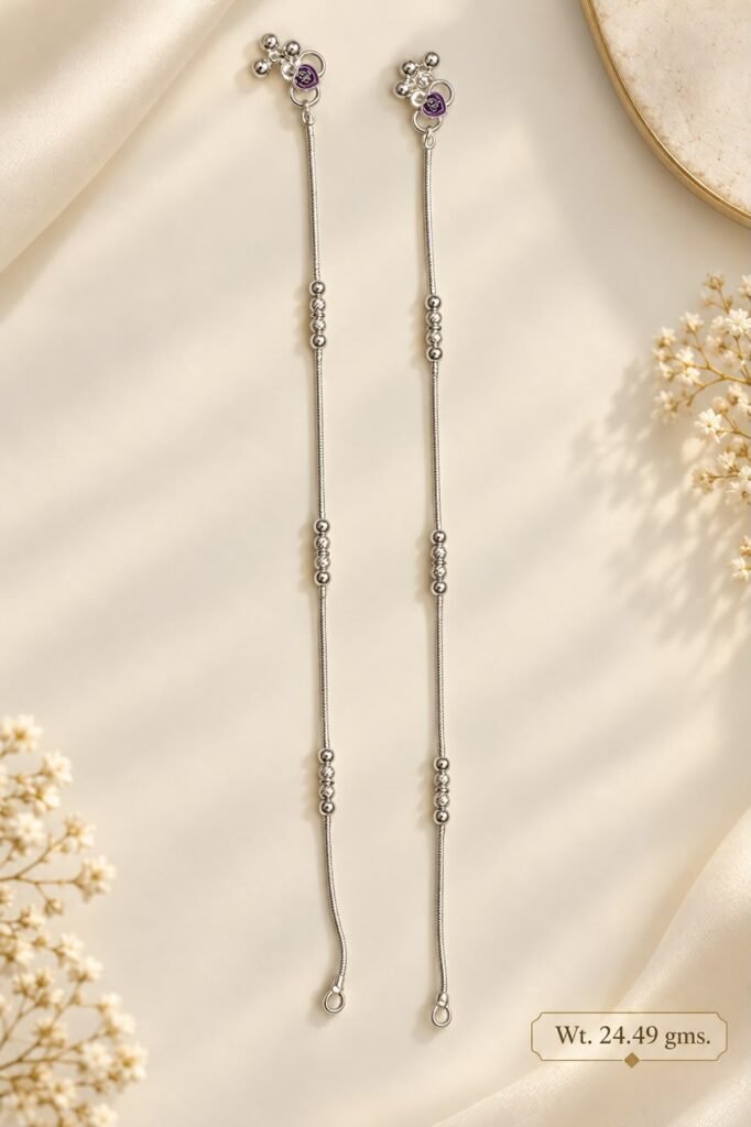 Anklet with Silver Balls