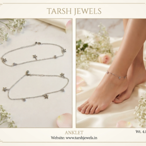 Flower Studded Anklet